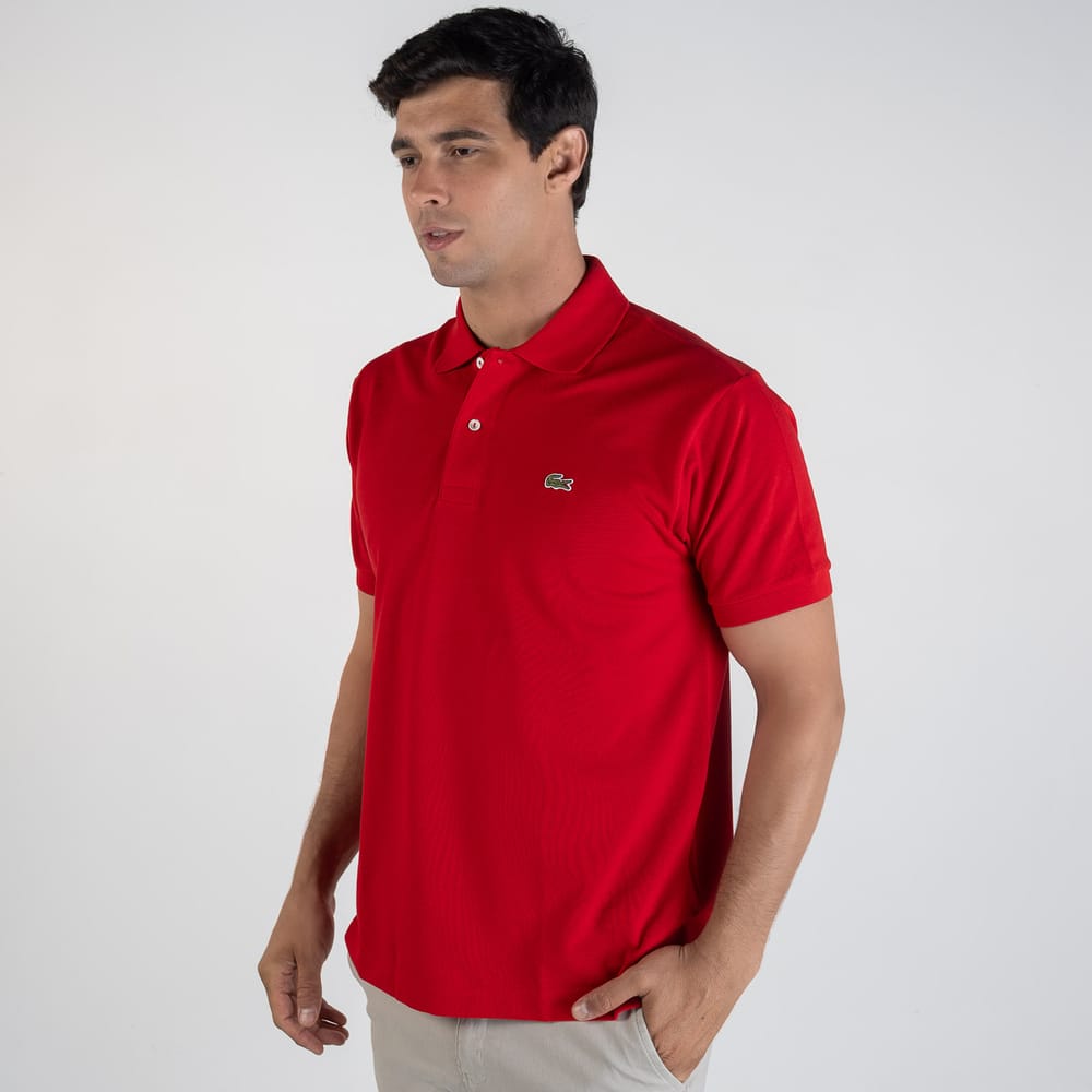 Camiseta Tipo Polo Roja LC