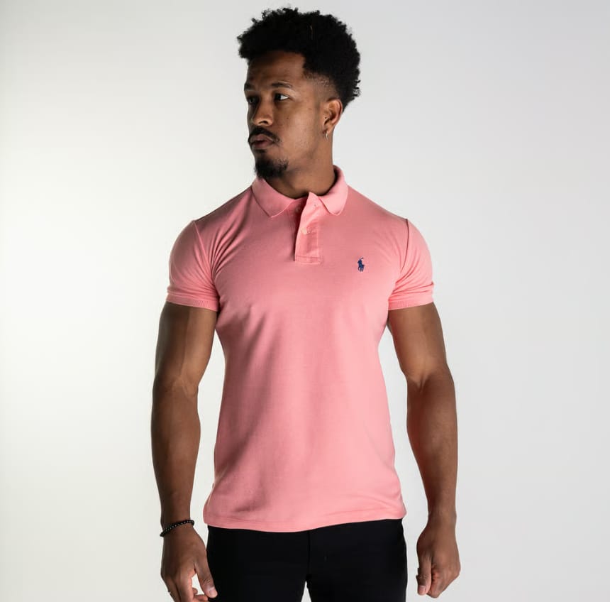 Camiseta Tipo Polo Salmon Clasica
