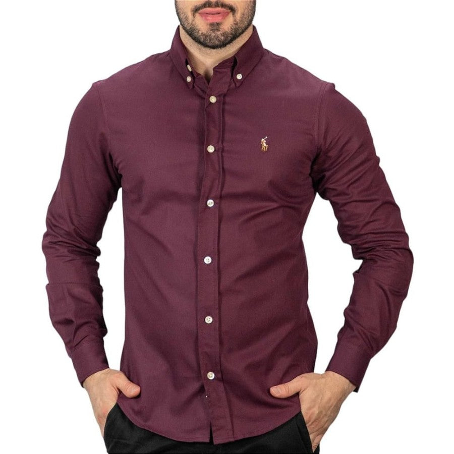 Camisa Hombre Rain Vinotinto