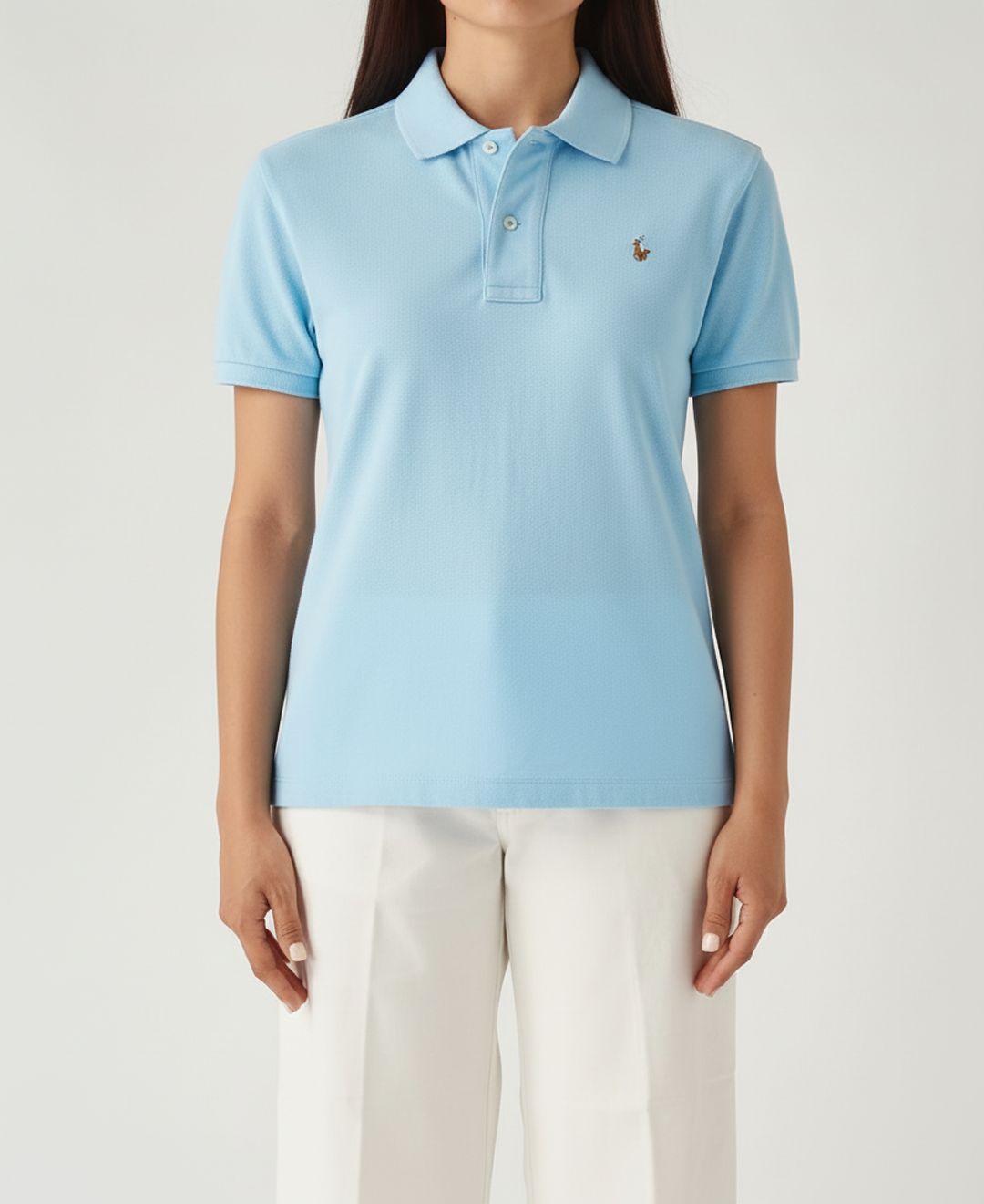 Camiseta Polo Pique Mujer Aguamarina