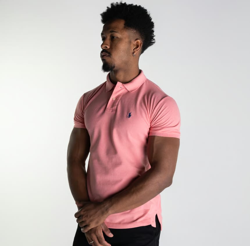 Camiseta Tipo Polo Salmon Clasica