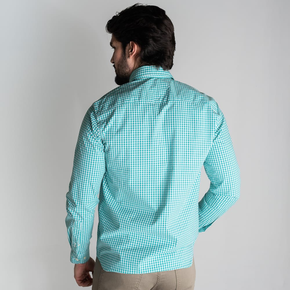 Camisa Hombre Aguamarina a Cuadros TM - Norva Select