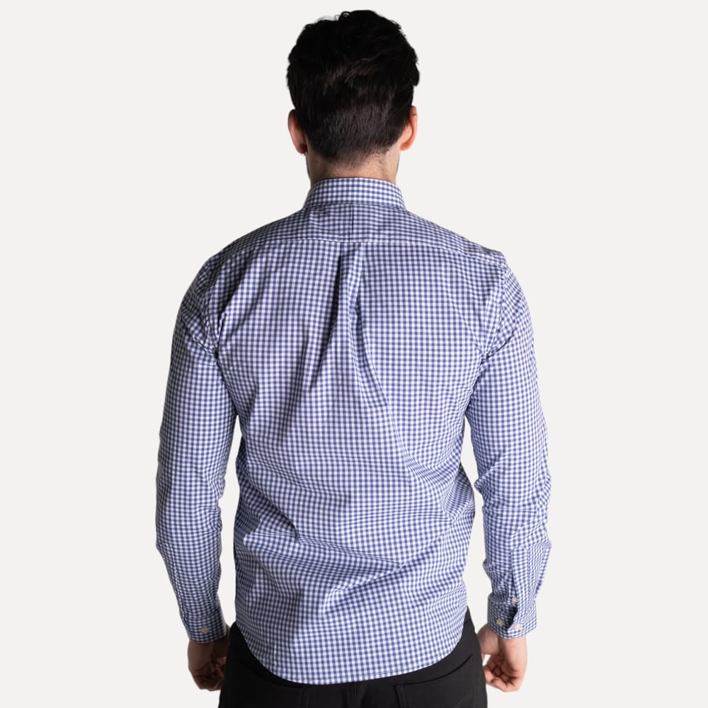 Camisa Hombre Azul Oscuro a Cuadros - Norva Select
