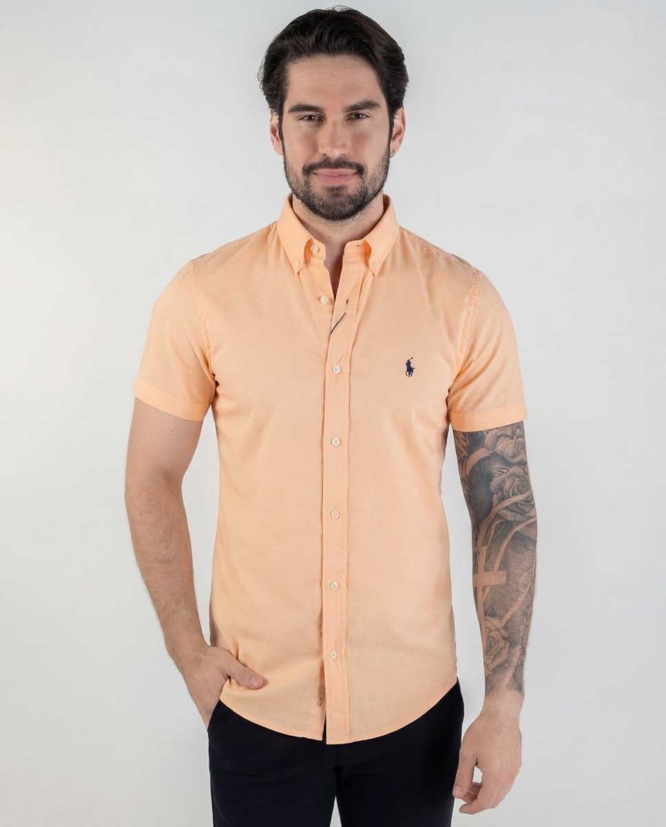 Camisa Hombre Mandarina manga corta - Norva Select