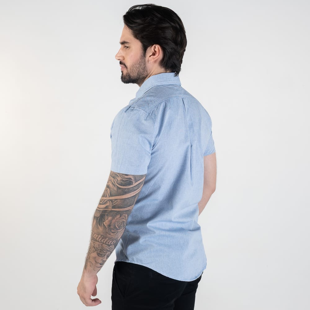 Camisa Hombre Marino Manga Corta Clasica - Norva Select