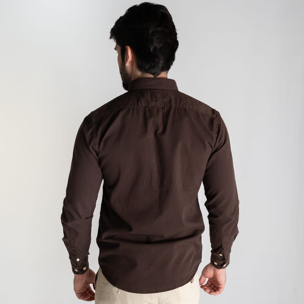 Camisa Hombre Marron Rain - Norva Select