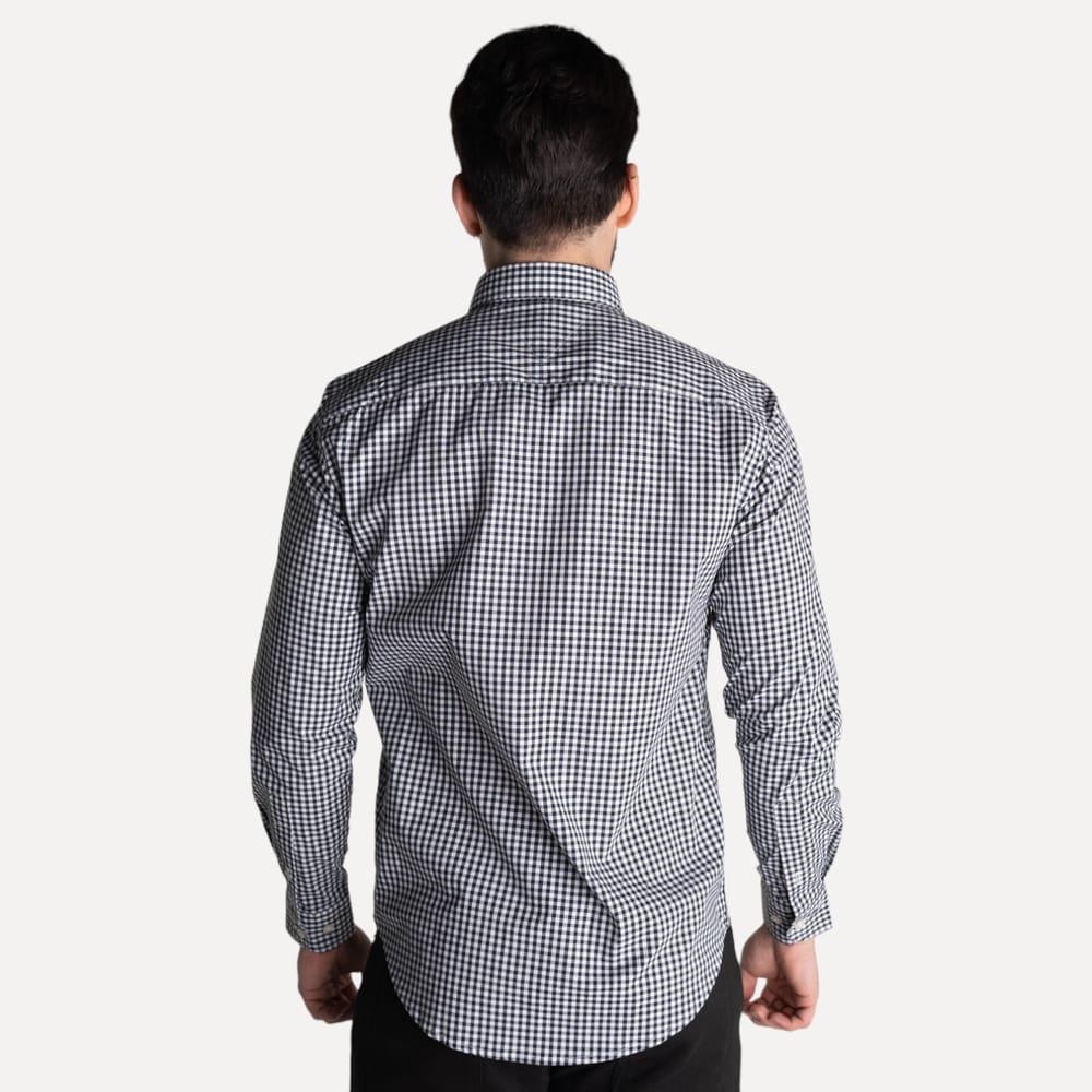 Camisa Hombre Negra a Cuadros TM - Norva Select