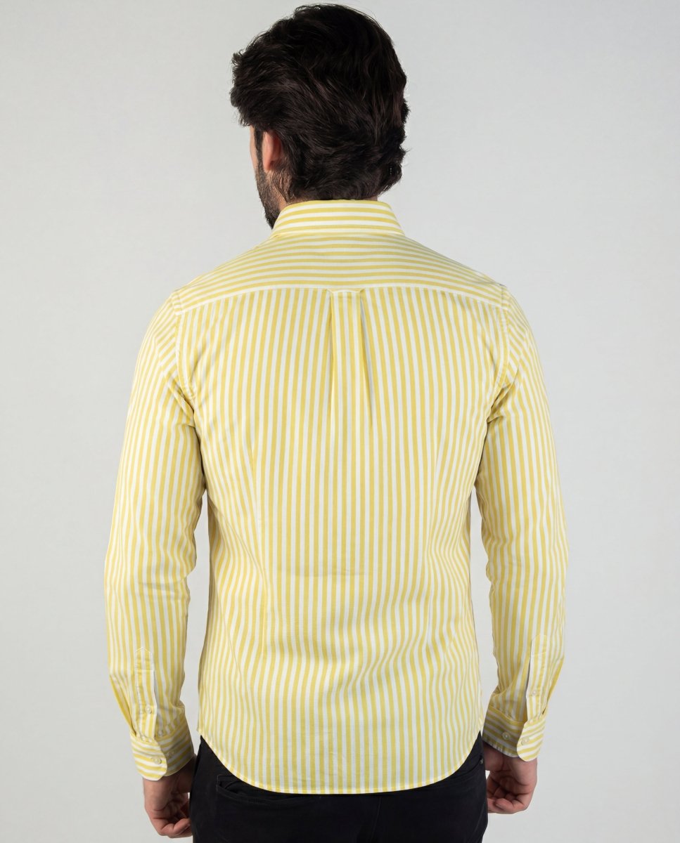 Camisa Hombre Rayas Amarillas - Norva Select