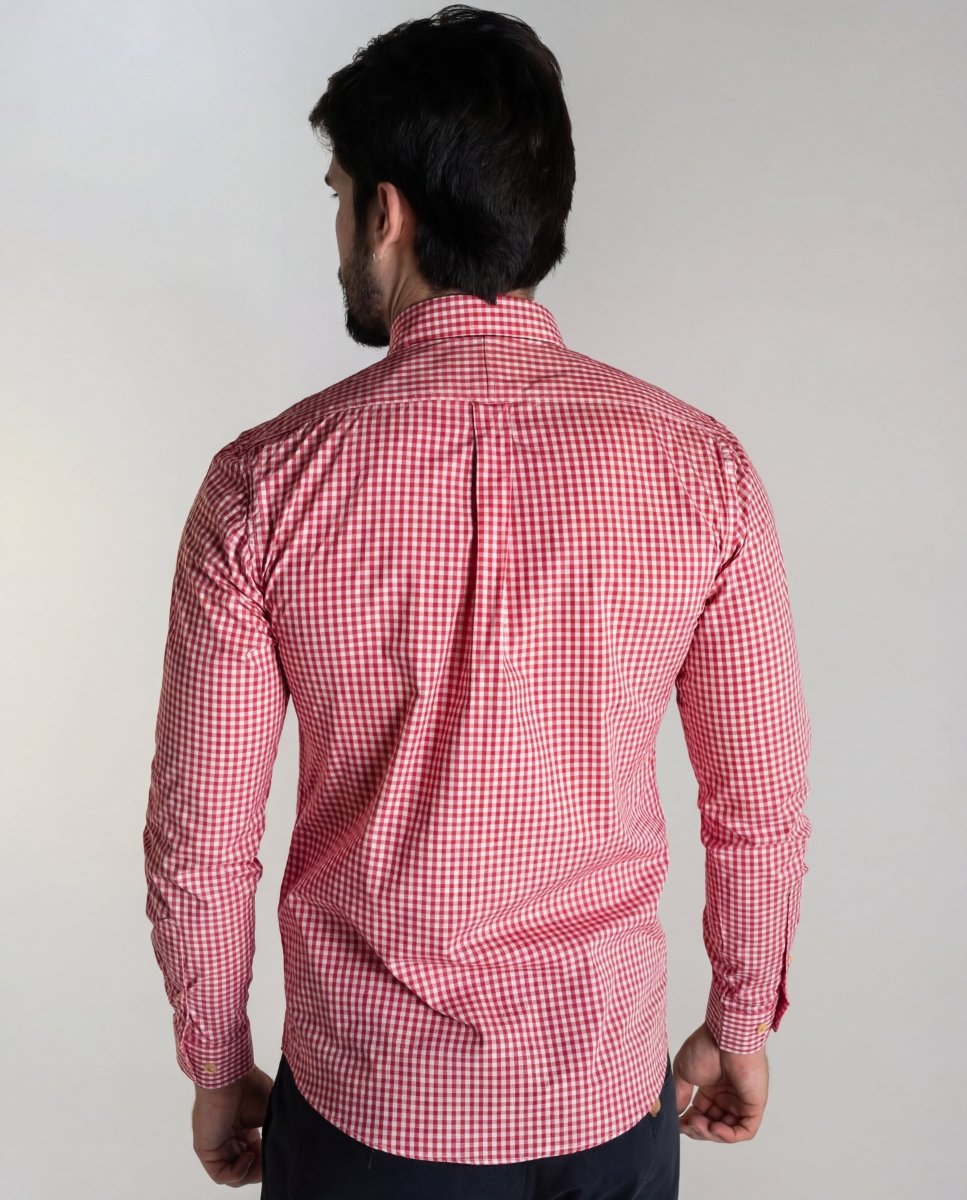 Camisa Hombre Roja A Cuadros - Norva Select