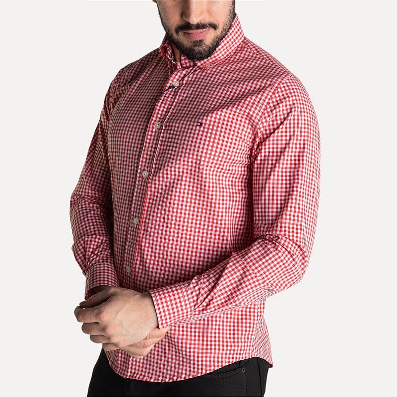 Camisa Hombre Roja a Cuadros TM - Norva Select