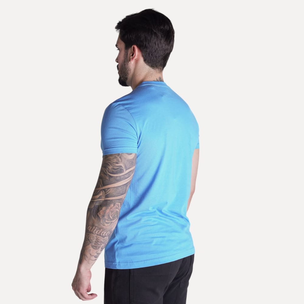Camiseta Basica Azul Cielo Clasica - Norva Select