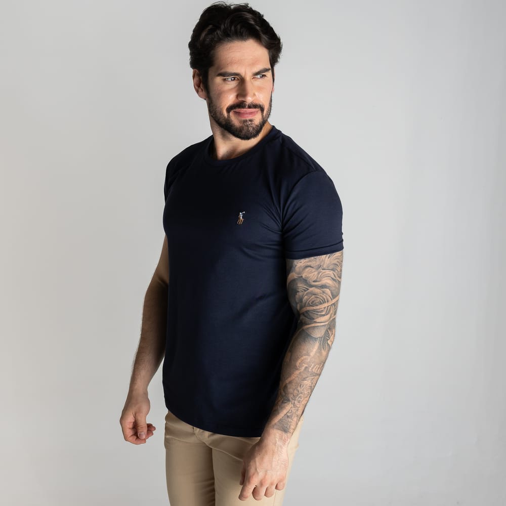 Camiseta Basica Azul Oscuro Rain - Norva Select