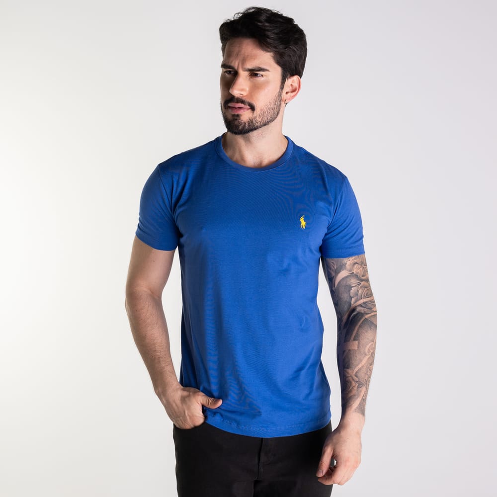Camiseta Basica Azul rey Clasica - Norva Select