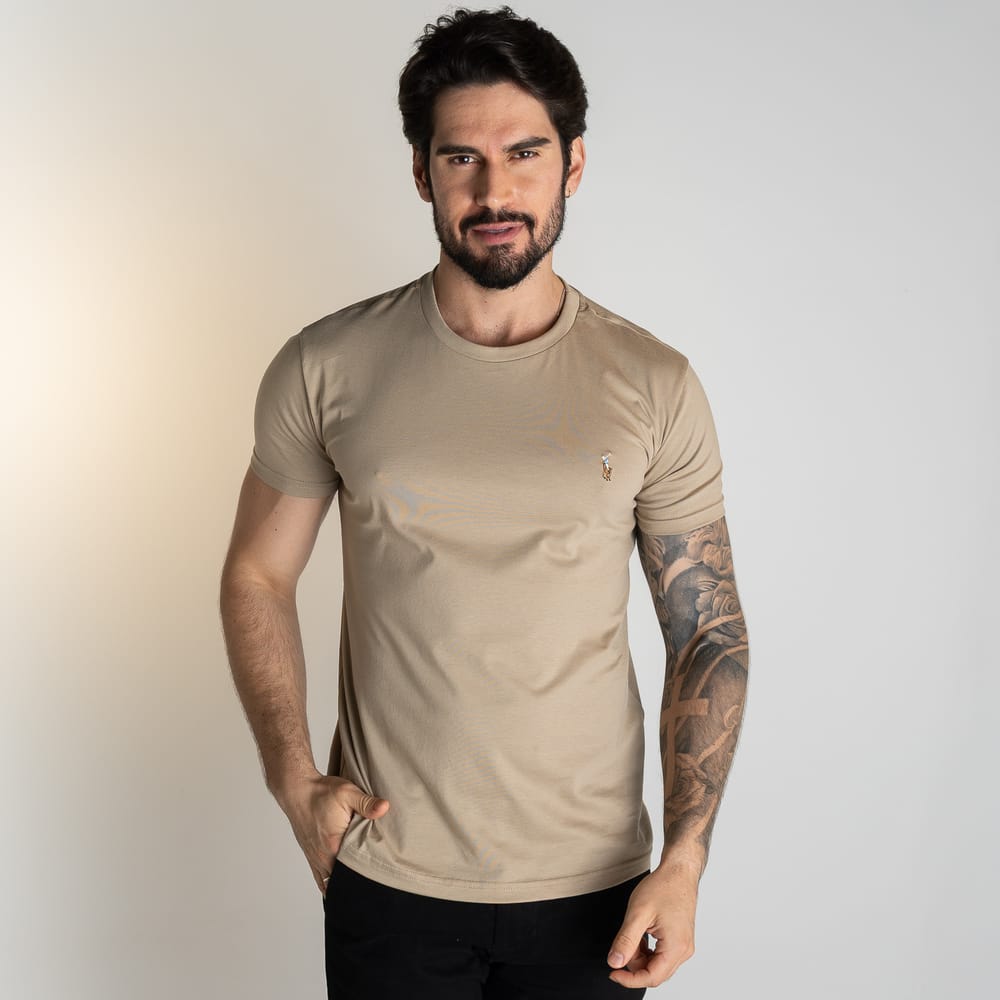 Camiseta Basica Beige Rain - Norva Select