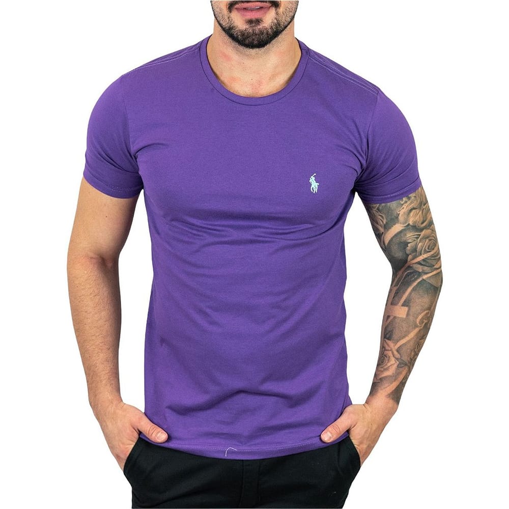 Camiseta Basica Morada Clasica - Norva Select