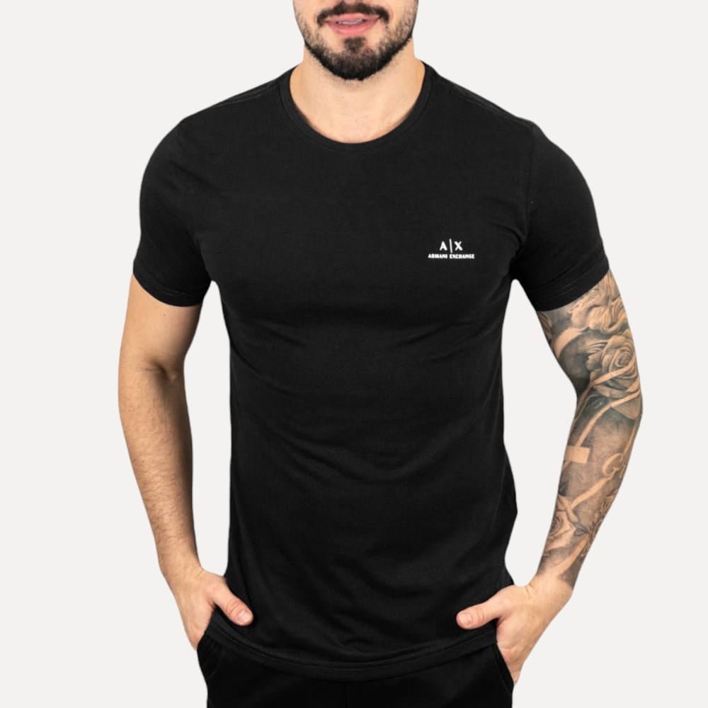 Camiseta Basica Negra AIX - Norva Select