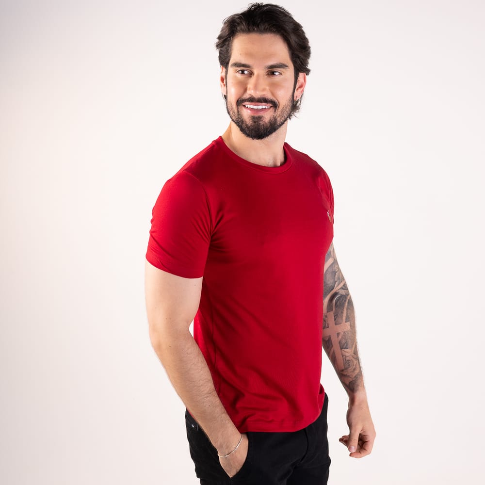Camiseta Basica Roja Rain - Norva Select