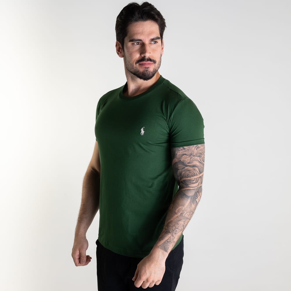 Camiseta Basica Verde Pino Clasica - Norva Select