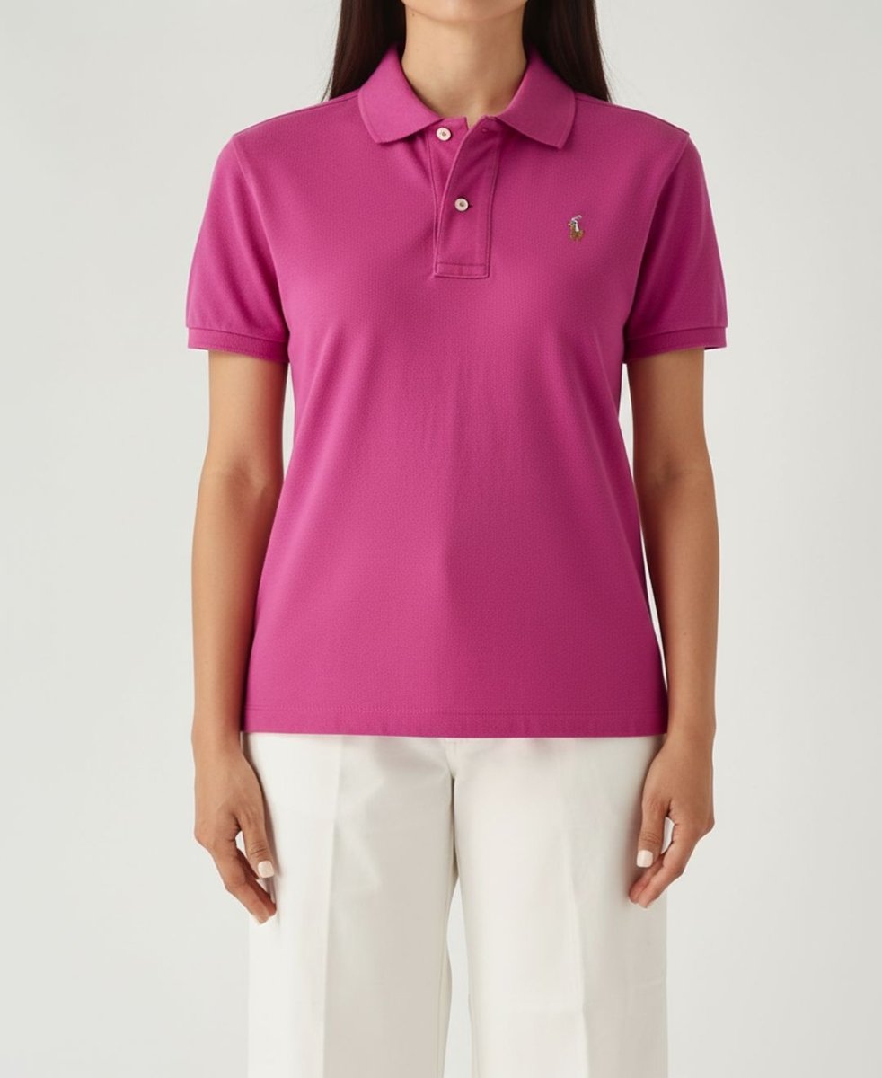 Camiseta Polo Pique Mujer Lila - Norva Select