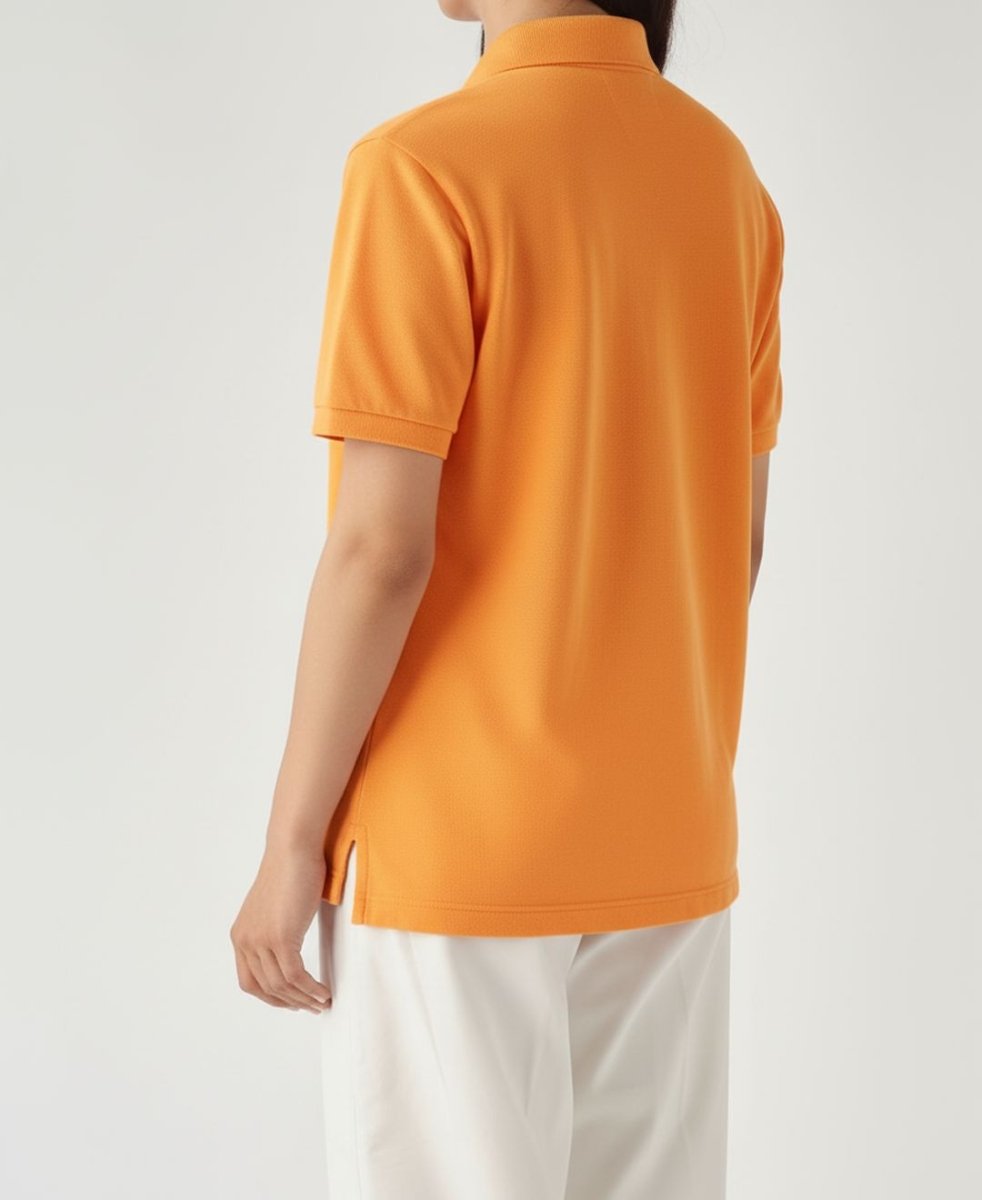 Camiseta Polo Piqué Mujer Naranja - Norva Select