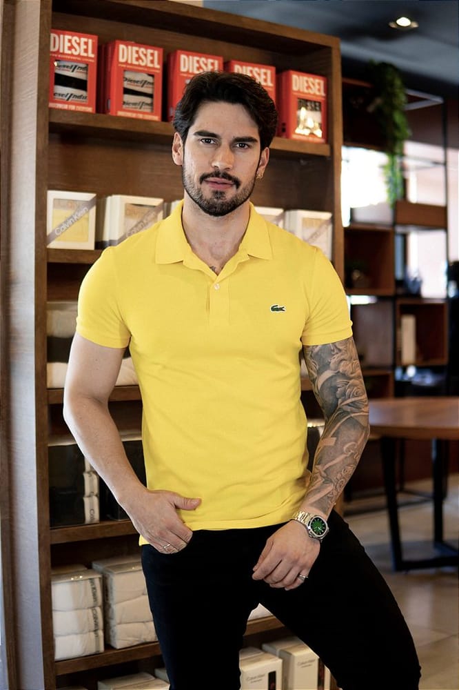 Camiseta Tipo Polo Amarilla LC - Norva Select