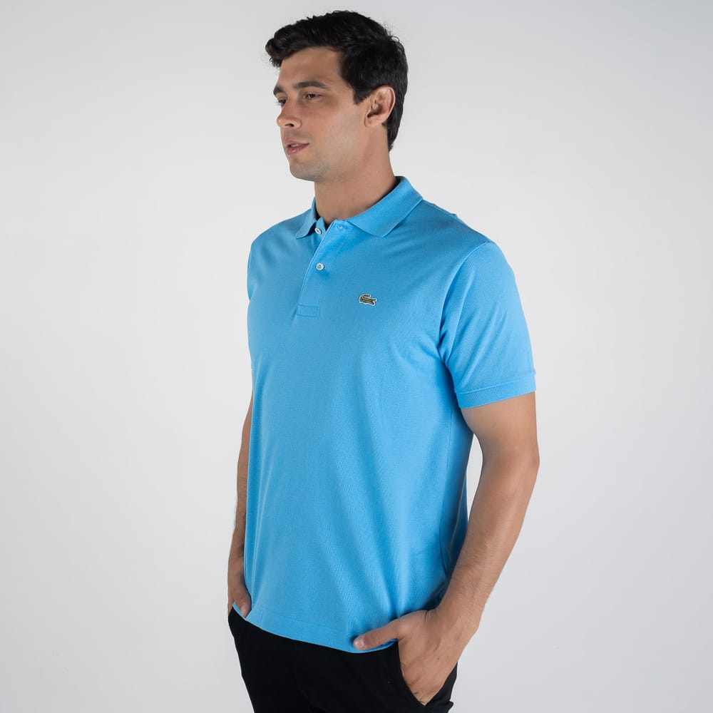 Camiseta Tipo Polo Azul Cielo LC - Norva Select