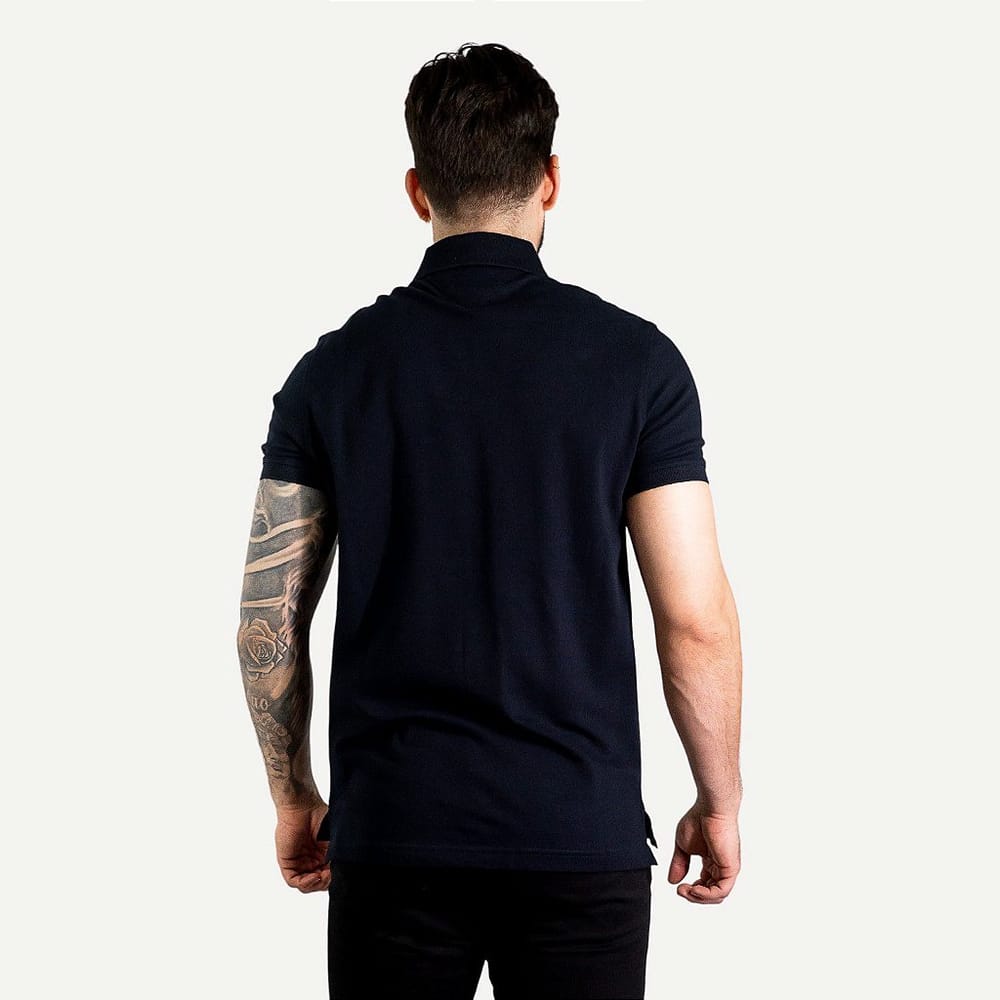 Camiseta Tipo Polo Azul oscuro TM - Norva Select