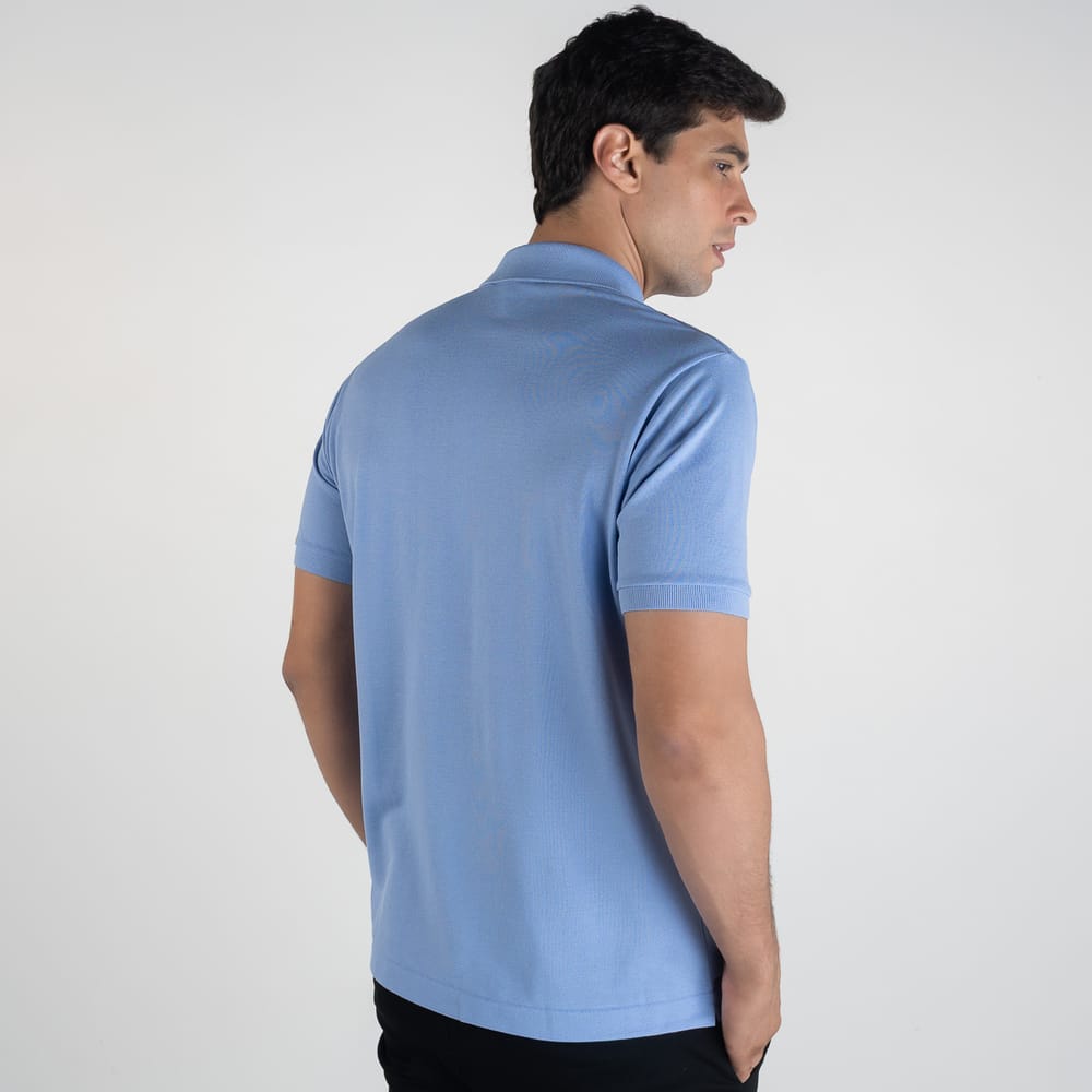 Camiseta Tipo Polo Lila LC - Norva Select