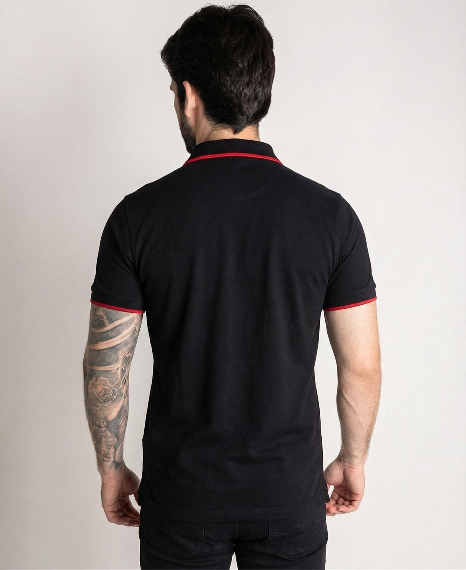 Camiseta Tipo Polo Negra CH - Norva Select