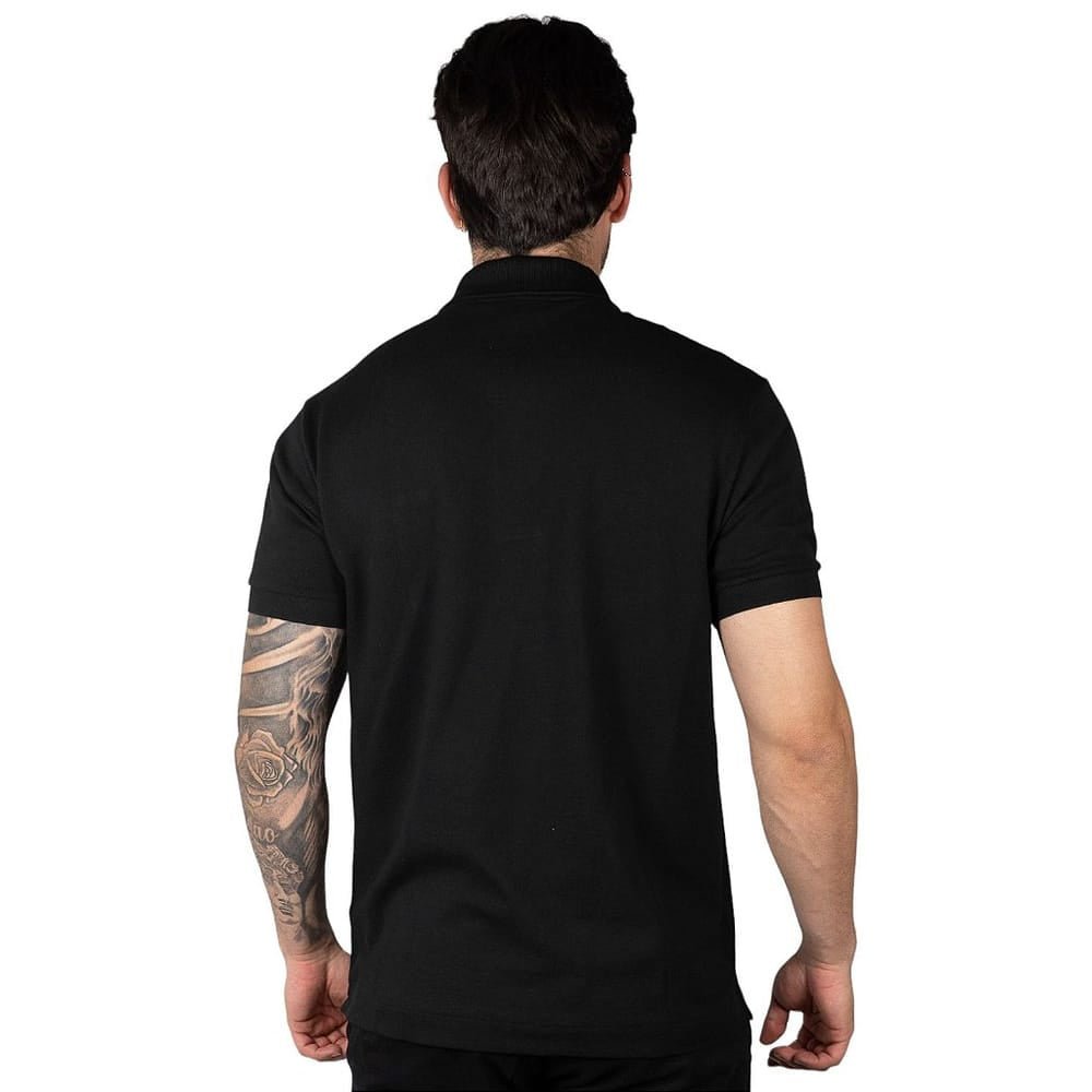 Camiseta Tipo Polo Negra LC - Norva Select