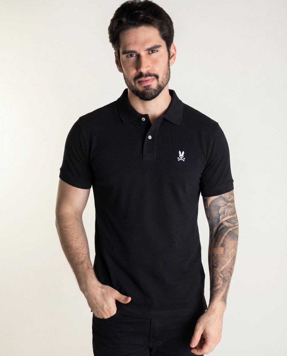 Camiseta Tipo Polo Negra PB - Norva Select