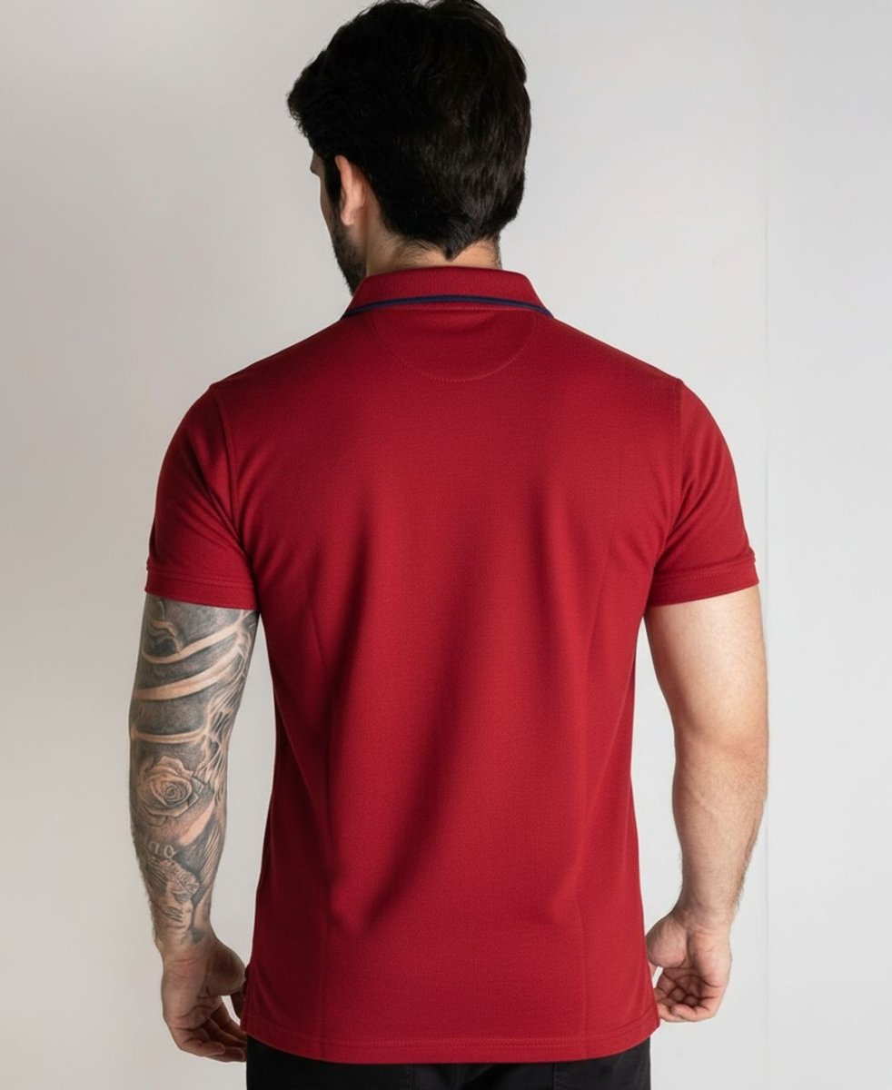 Camiseta Tipo Polo Roja CH - Norva Select