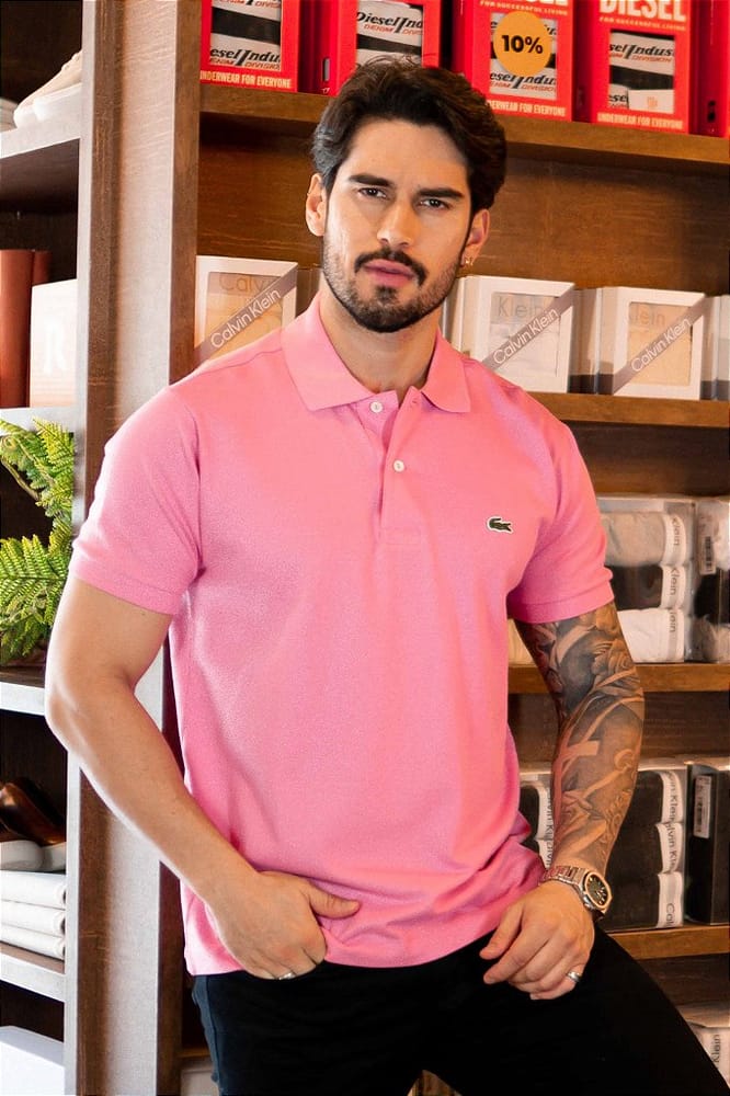 Camiseta Tipo Polo Salmon LC - Norva Select