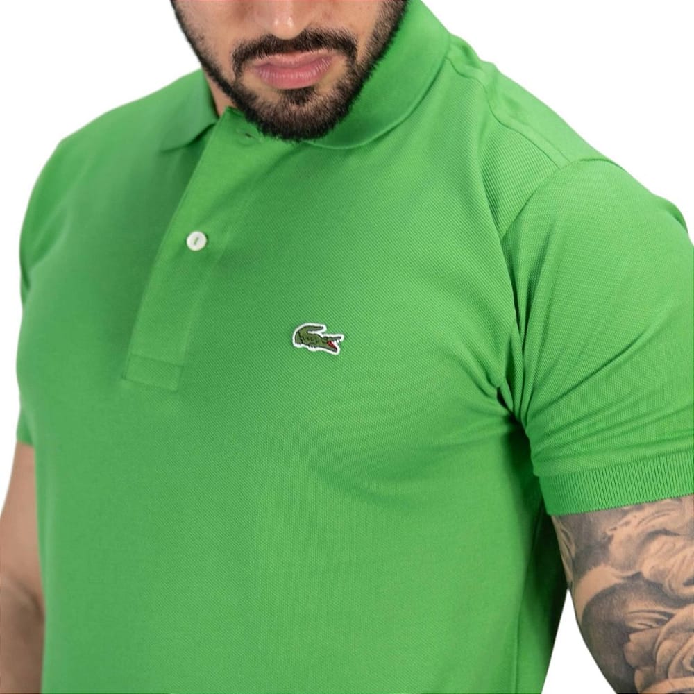Camiseta Tipo Polo Verde Brasil LC - Norva Select