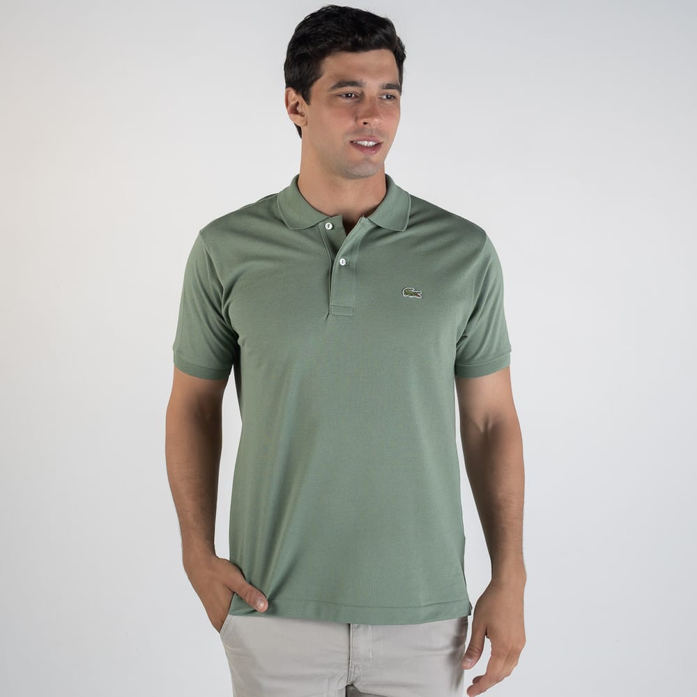 Camiseta Tipo Polo Verde Oliva LC - Norva Select