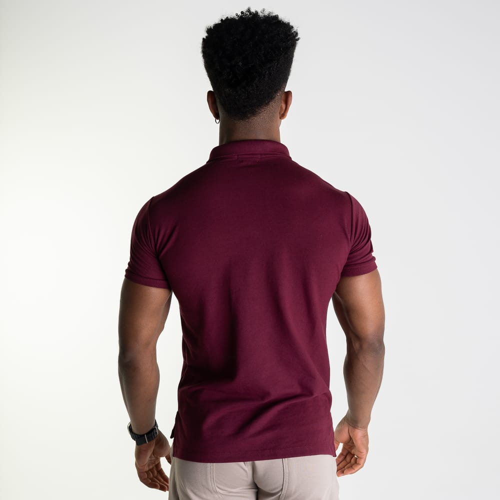 Camiseta Tipo Polo Vinotinto Rain - Norva Select