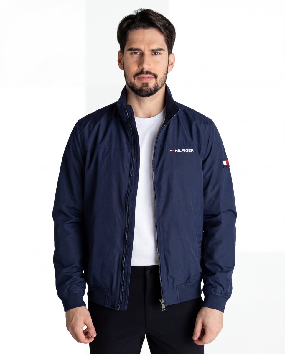 Chaqueta Cortavientos Hombre Azul Oscuro - Norva Select