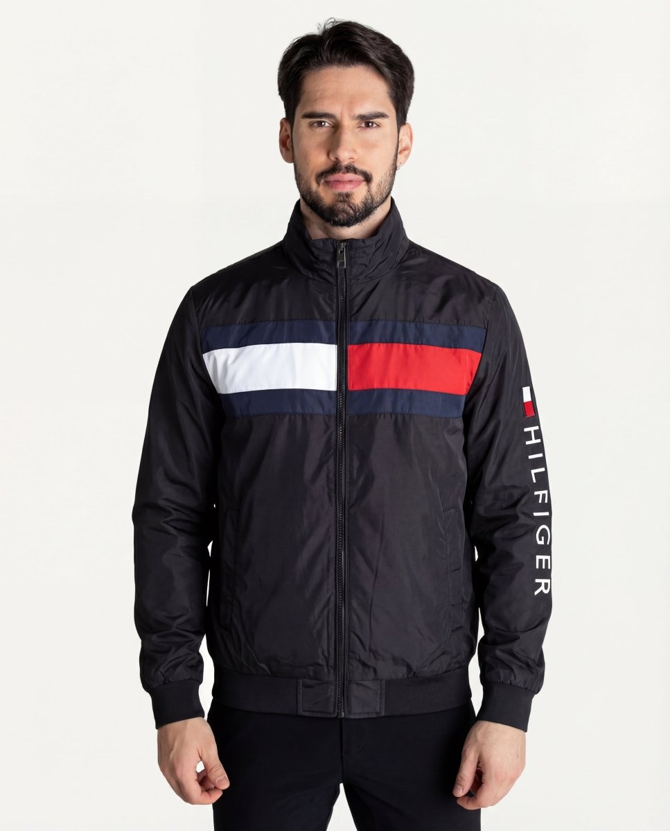 Chaqueta Cortavientos Hombre Negra - Norva Select
