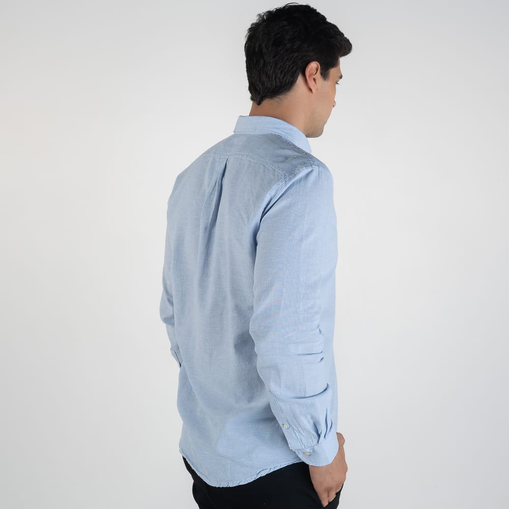 Camisa Azul cielo Lino
