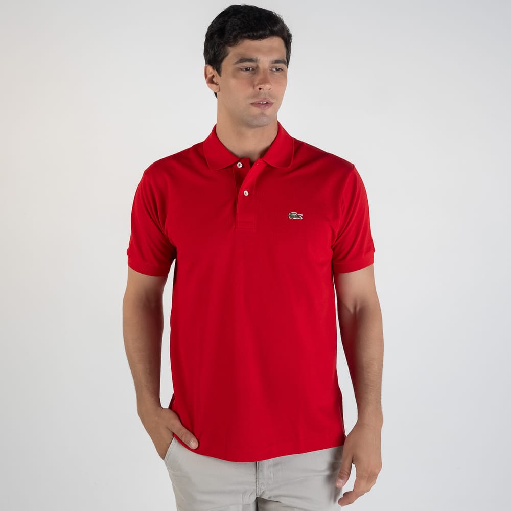 Camiseta Tipo Polo Roja LC