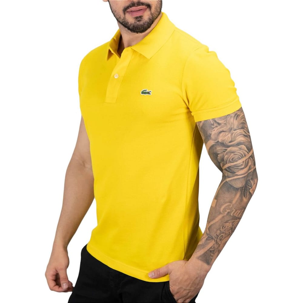 Camiseta Tipo Polo Amarilla LC