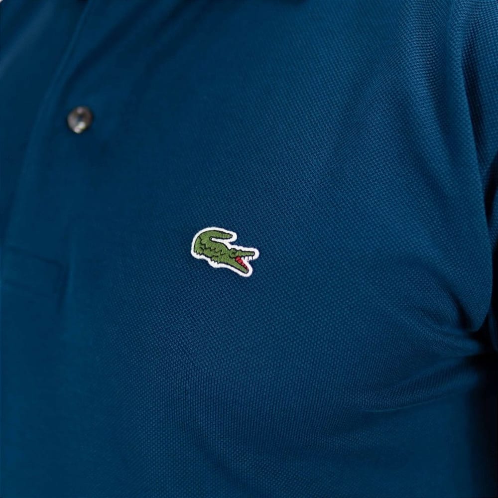 Camiseta Tipo Polo Azul Oscuro LC