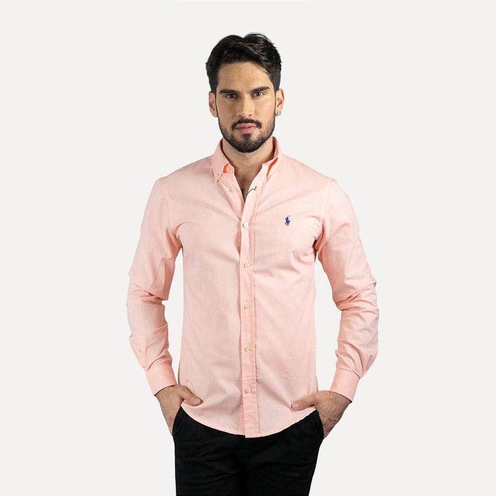 Camisa Hombre Mandarina