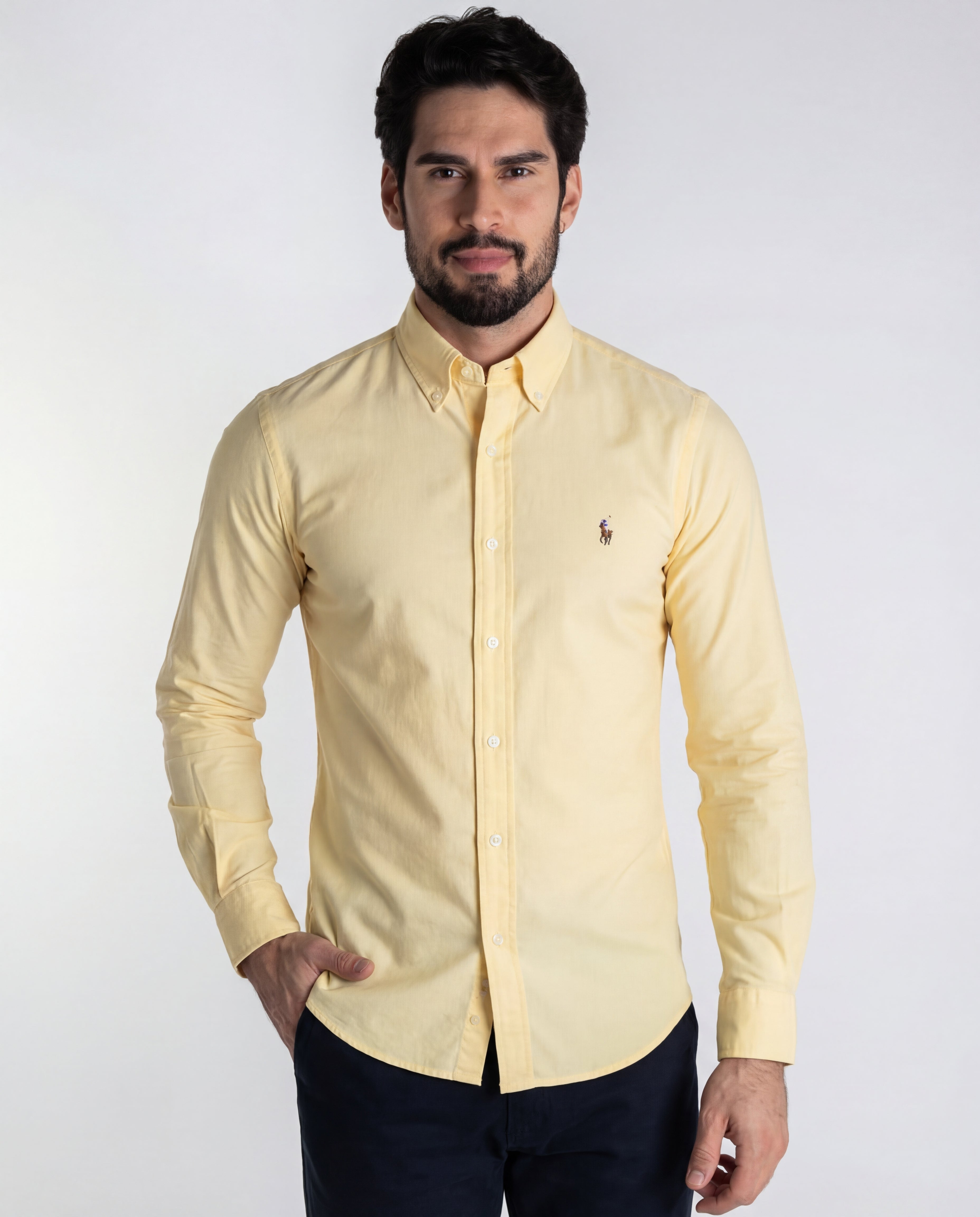 Camisa Hombre Rain Amarilla
