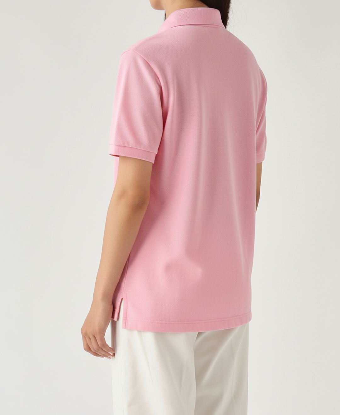 Camiseta Polo Pique Mujer Rosada 2