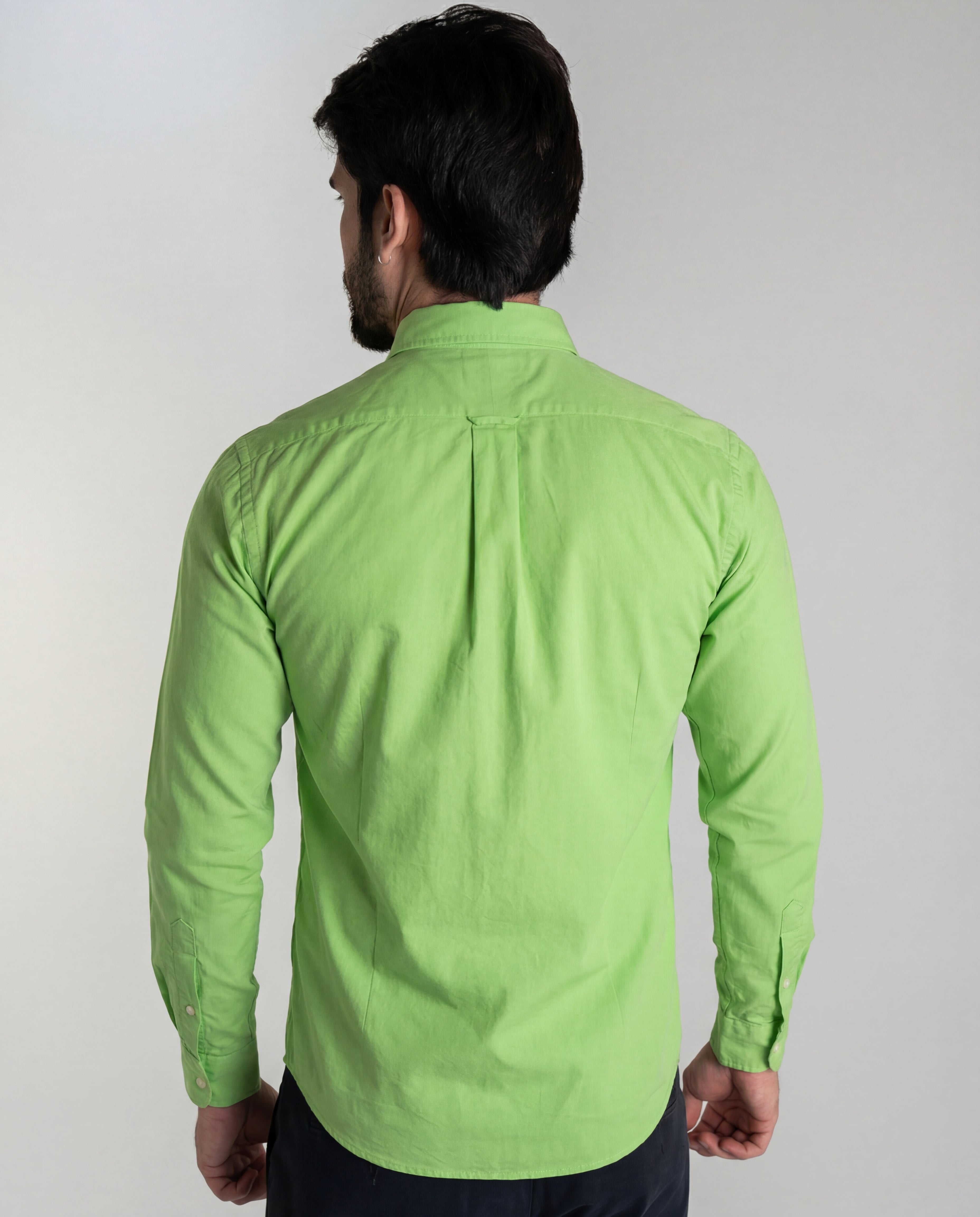 Camisa Hombre Rain Verde Lima