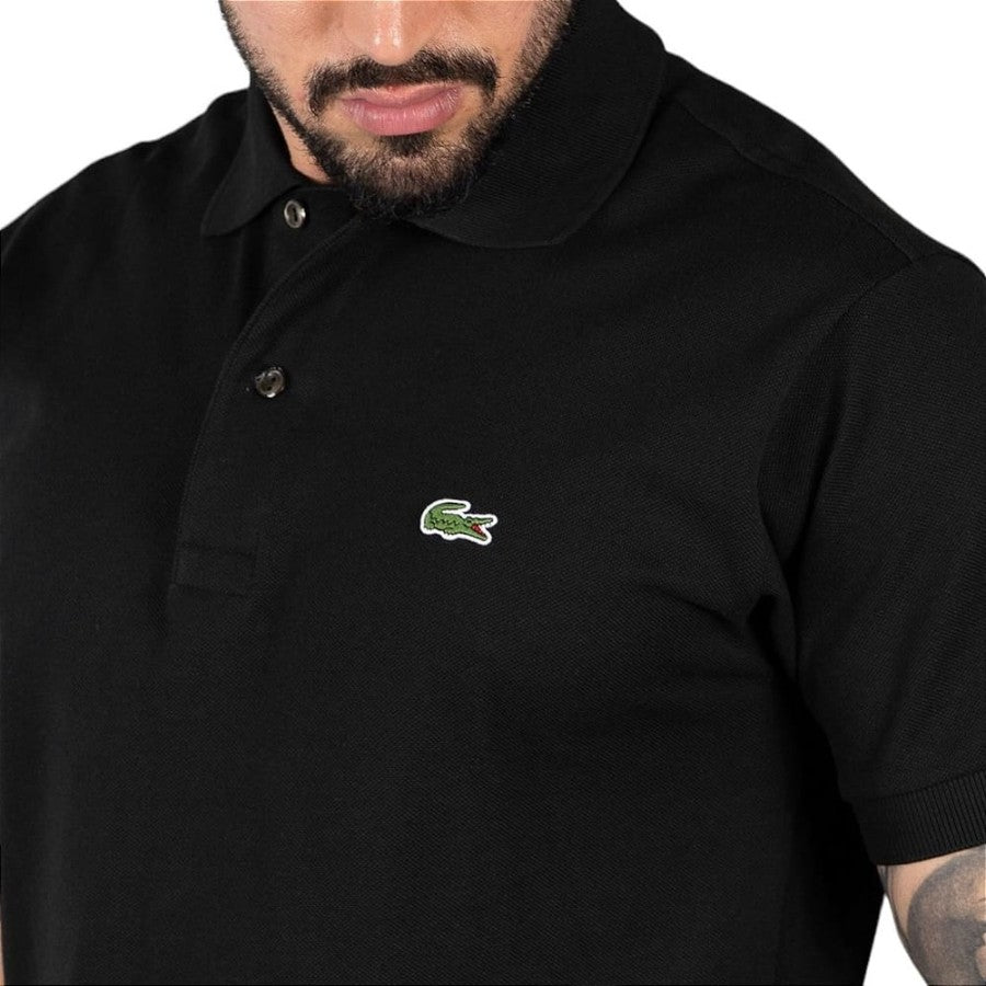 Camiseta Tipo Polo Negra LC
