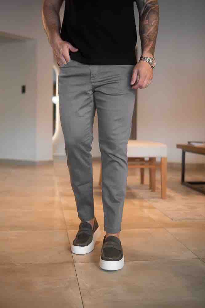 Pantalon Gris Claro Boss
