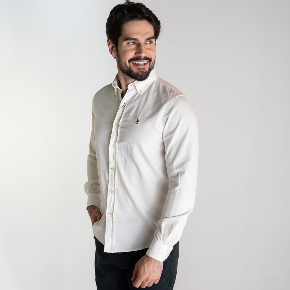 Camisa Hombre Rain Blanca