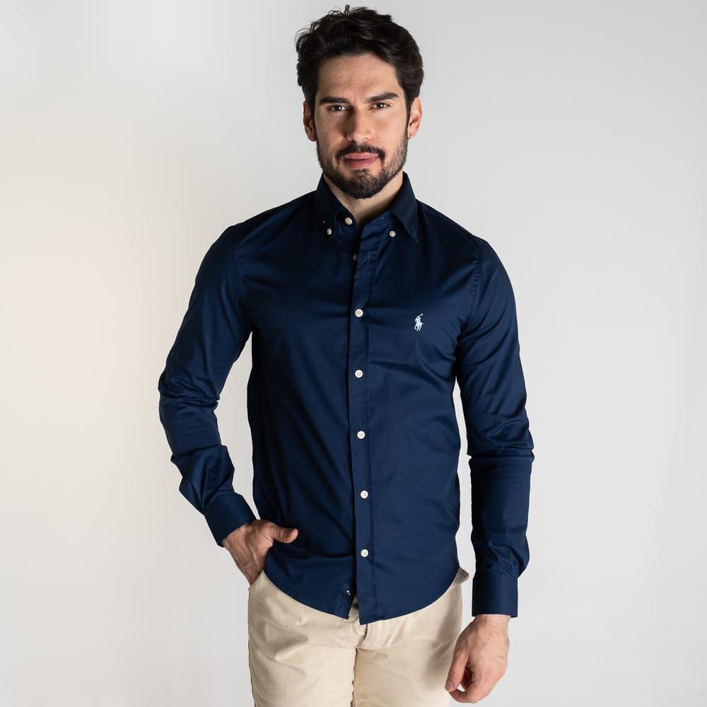 Camisa Azul oscuro Clasica